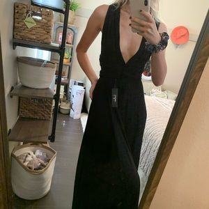 Tricks of the Trade Black Maxi Dress